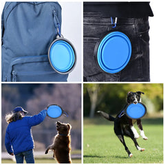 Collapsible Dog Silicone Bowl